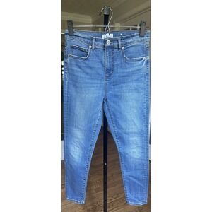 LOFT Women's Skinny Jeans Blue Mid Rise Stretch Denim Size 10 Regular Classic